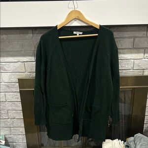 Madewell Dark Green Cardigan Sweater